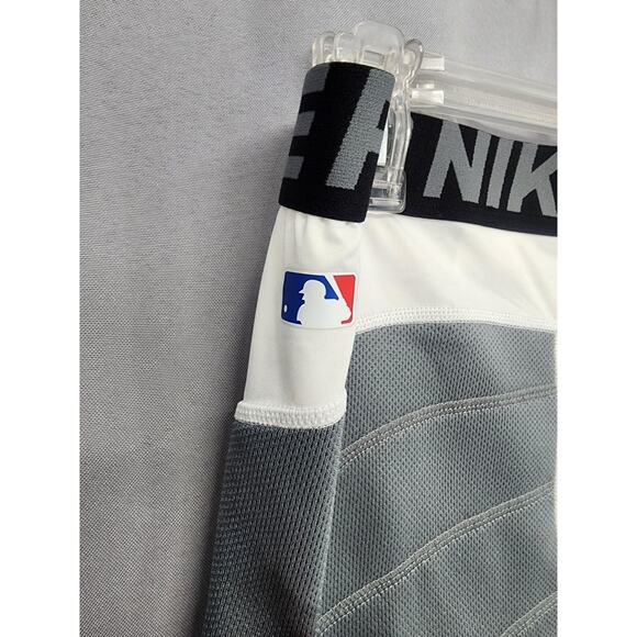 Nike Pro Hyperstrong Shorts Mens XL White Gray MLB Compression Sliding Baseball - Picture 3 of 11